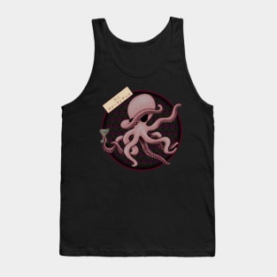 Dabbing Octopus Quarantini (Seigaiha) Tank Top